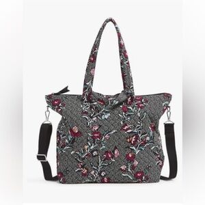 Vera Bradley womens Cotton Slouchy Tote Bag Handbag. MSRP $120
